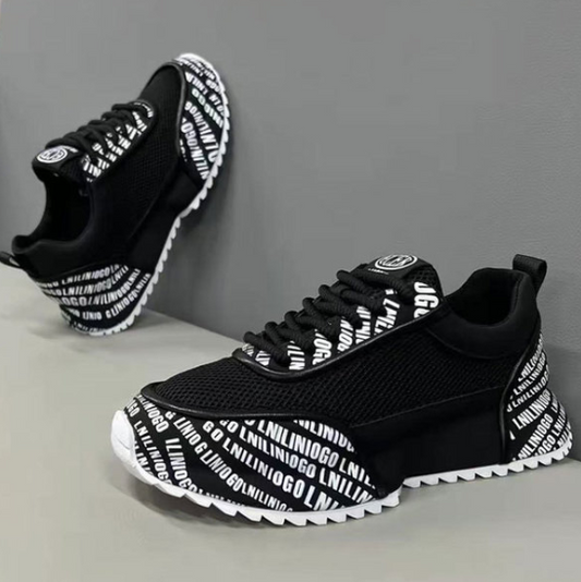 European Men's Breathable Mesh Sports Casual Shoes